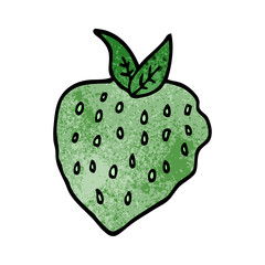 cartoon doodle strawberry