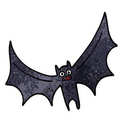 cartoon doodle bat