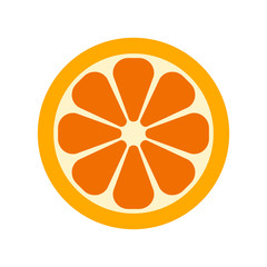 Orange slice vector illustration