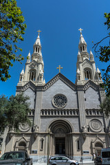 Fototapeta na wymiar Saint Peter and Paul Church in Filbert Street, San Francisco 