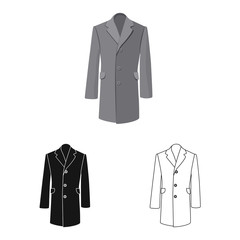 Vector design of man and clothing icon. Set of man and wear vector icon for stock.