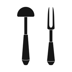 Isolated object of kitchen and cook logo. Set of kitchen and appliance stock symbol for web.