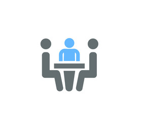 People communication or meeting icon 