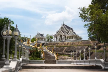 Tuinposter Buddhist Temple Wat Kaew Korawaram in the Center of Krabi Town, Province of Krabi, Thailand © t_o_m_o