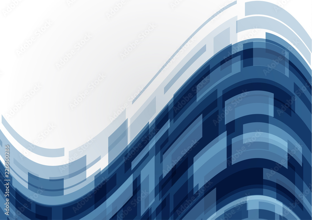 Poster vector illustration of an abstract background with waves of lines of colored rectangles. business ba