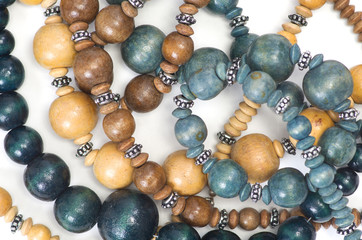 Wooden beads.