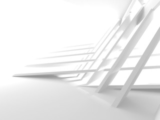Abstract Modern White Architecture Background