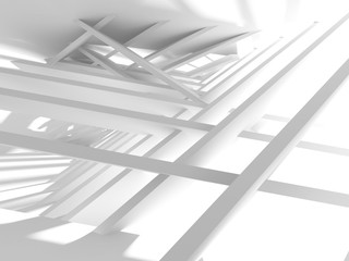 Obraz premium Abstract Modern White Architecture Background