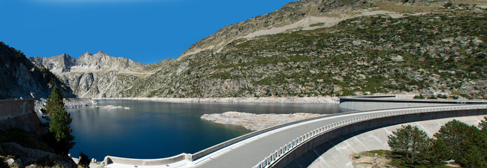 view of barrage de Cap de Long, French Pyrenees