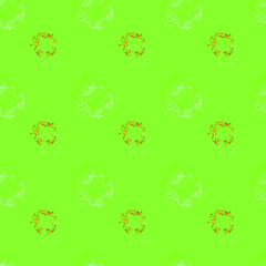 Seamless background pattern with colored diverse doodles.