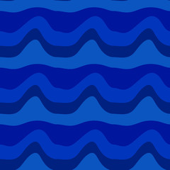 Seamless pattern background with multi-colored wavy lines.