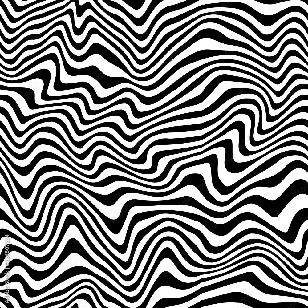 Aufkleber vector seamless striped background. geometric background with curved lines.