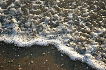 waves on beach