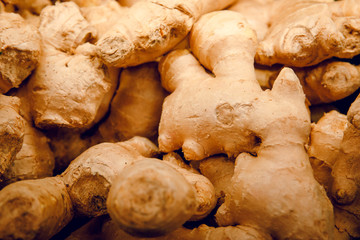 fresh ginger background