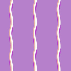 Seamless pattern background with multi-colored wavy lines.