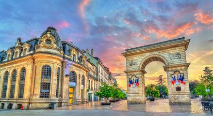 The Guillaume Gate at sunset in Dijon, France © Leonid Andronov
