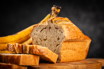 Homemade banana bread
