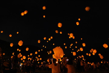 スカイランタン＠南伊豆