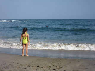 girl in the beach