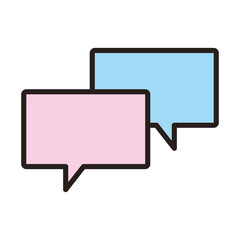 Fototapeta premium Chat bubbles symbol