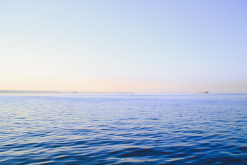 Fototapeta premium The seafront in the city of Thessaloniki, Greece. Mediterranean Sea, holiday resort.
