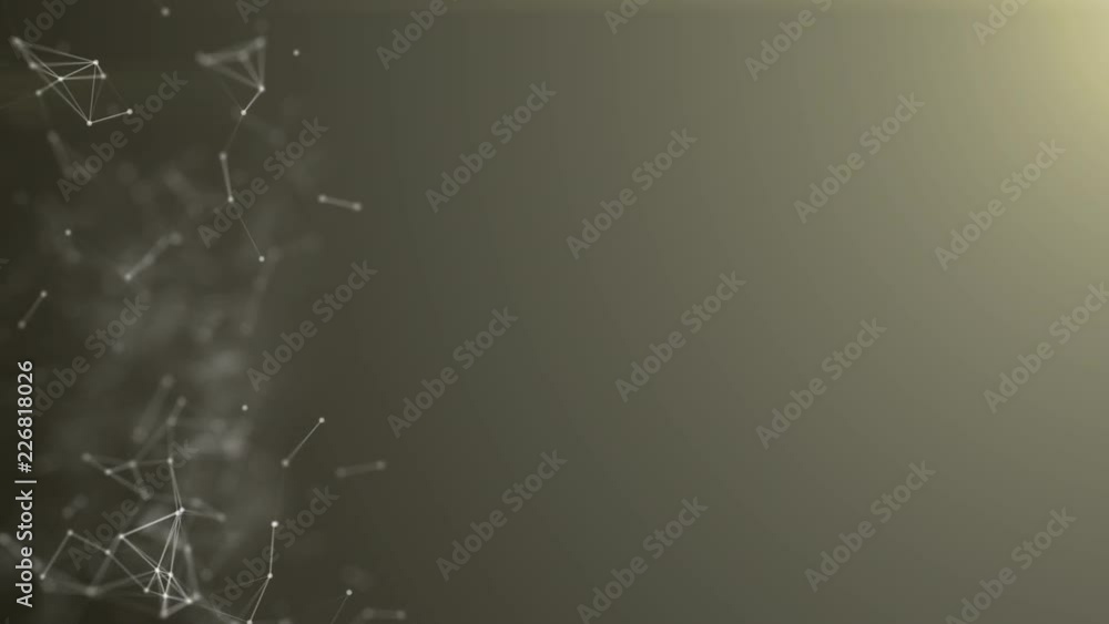 Poster nanotechnology abstract plexus darkkhaki color background,seamless network social media with copy sp