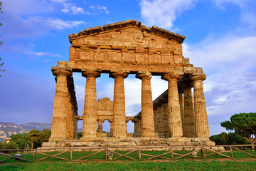 The Temple of Athena or Temple of Ceres (about 500 BC) is a Greek temple located in  Capaccio...