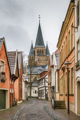 Fototapeta premium Street in Warendorf, Germany