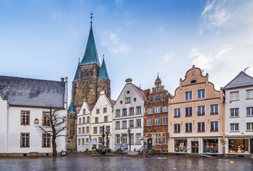 Historical market square, Warendorf, Germany