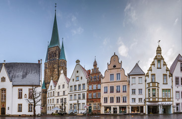 Historical market square, Warendorf, Germany