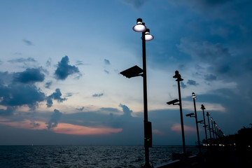 Obraz premium Sunset at the sea