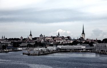 City view of Tallinn, Estonia.