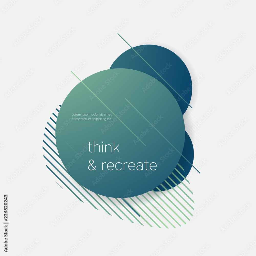 Poster dynamical colored forms and lines. abstract modern graphic elements. gradient colors banner with flo