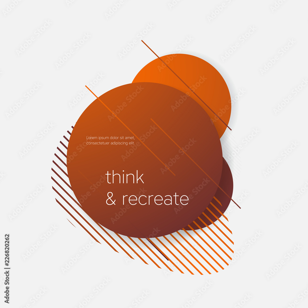 Aufkleber dynamical colored forms and lines. abstract modern graphic elements. gradient colors banner with flo