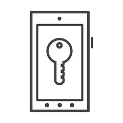Smartphone locked symbol