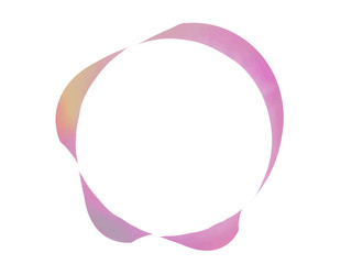 ピンクの広がりのある輪