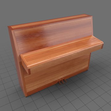 Closed vertical piano