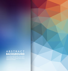 Abstract Background - Polygonal and blurred banner design