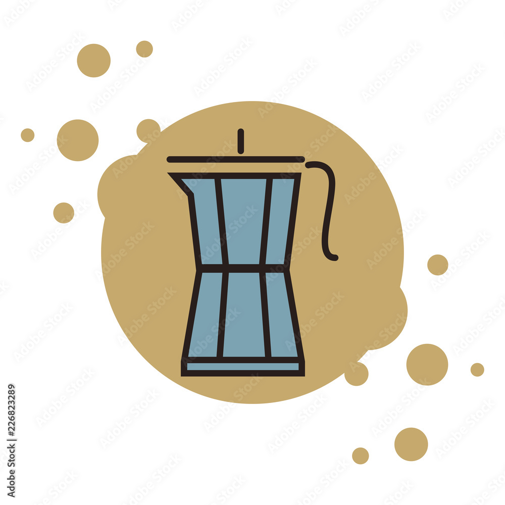 Wall mural french press coffee