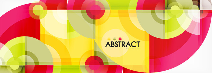 Obraz premium Vector fantastic circle modern geometric background template