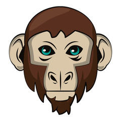 Monkey face cool sketch
