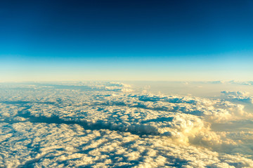 aerial view from the plane