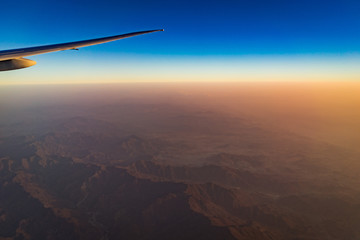 sunset in the mountains