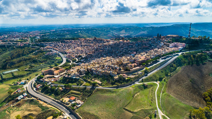 Caltagirone  is a town and comune in the Metropolitan City of Catania, on the island of Sicily, southern Italy.