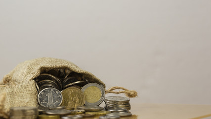 Professional financial investment plan create big growth of return of investment (ROI), Long term money saving for happy retirement concept.