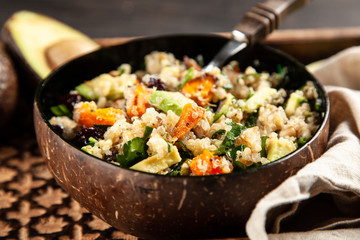Quinoa salad in a bowl