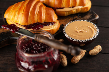 Peanut butter and jelly sandwich