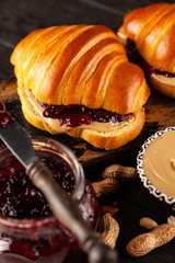 Peanut butter and jelly sandwich