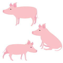 New Year's, Christmas pattern with a cute pink gilt. Seamless decoration for holiday paper.