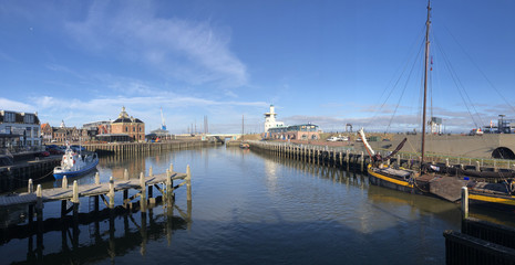 Fototapeta premium Panorama from the oude buitenhaven